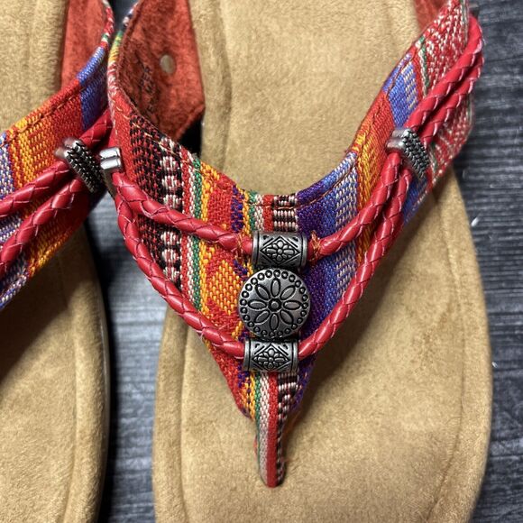 NEW MINNIE TONKA Flip Flop Sandals Sz 9 Women 500982 Aztec - Picture 5 of 7